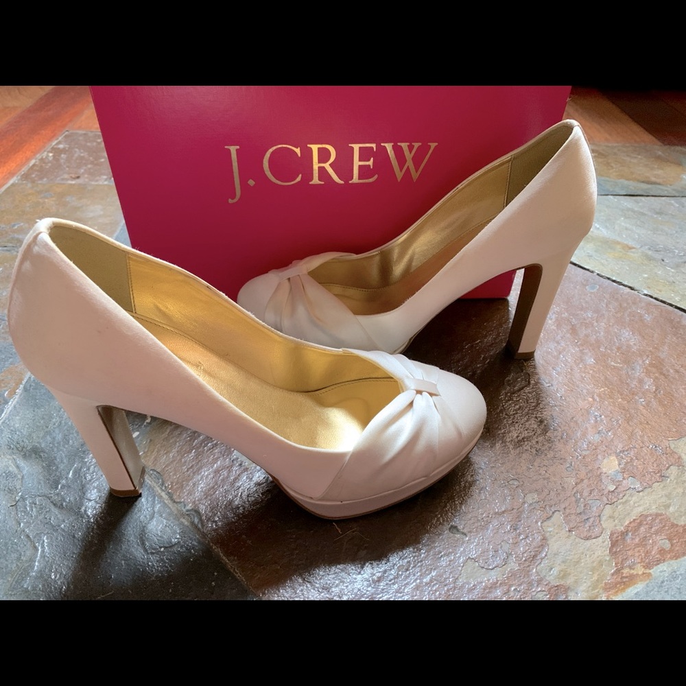JCrew ESME platform pumps, perfect for wedding!